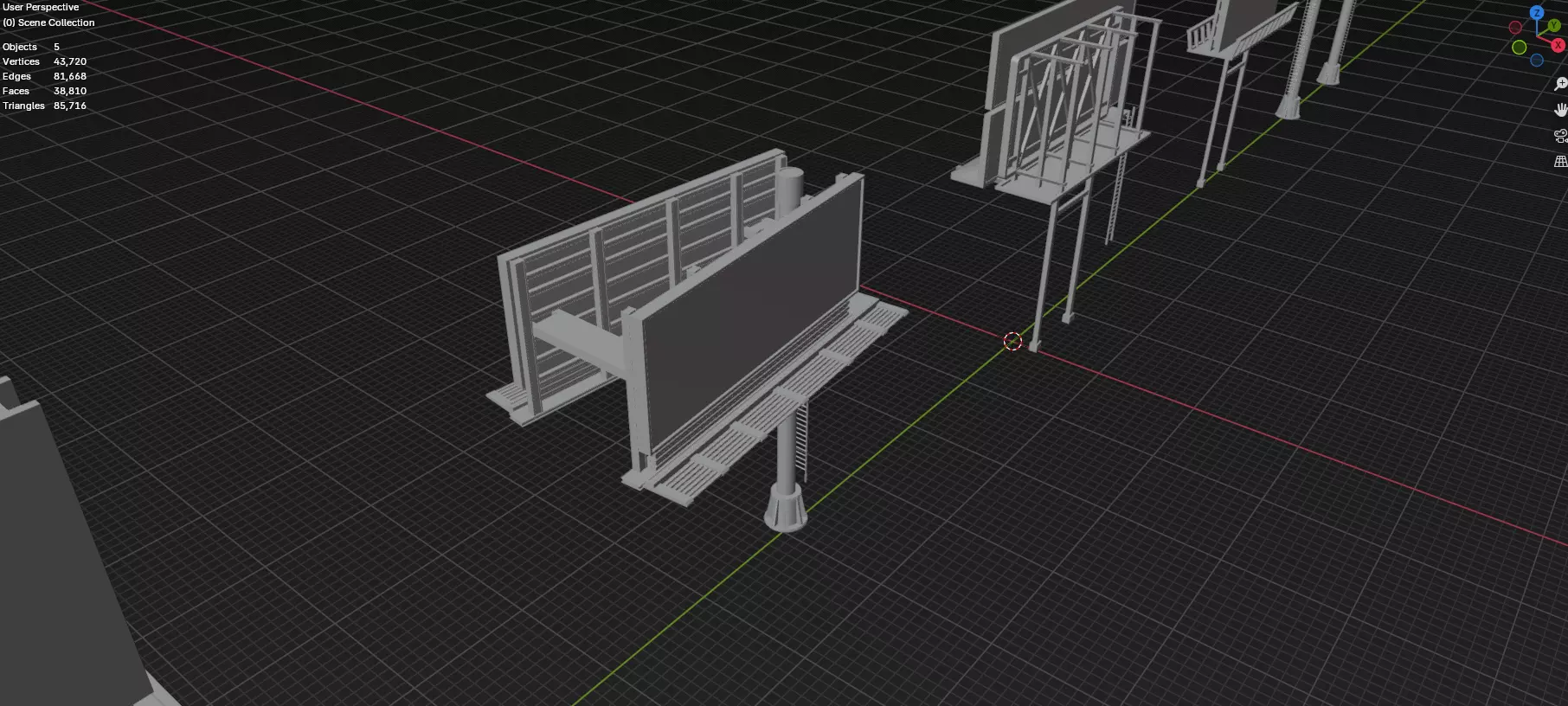 Advertisement And Street Billboards Pack - 3 - 20 Assets 3D model_34