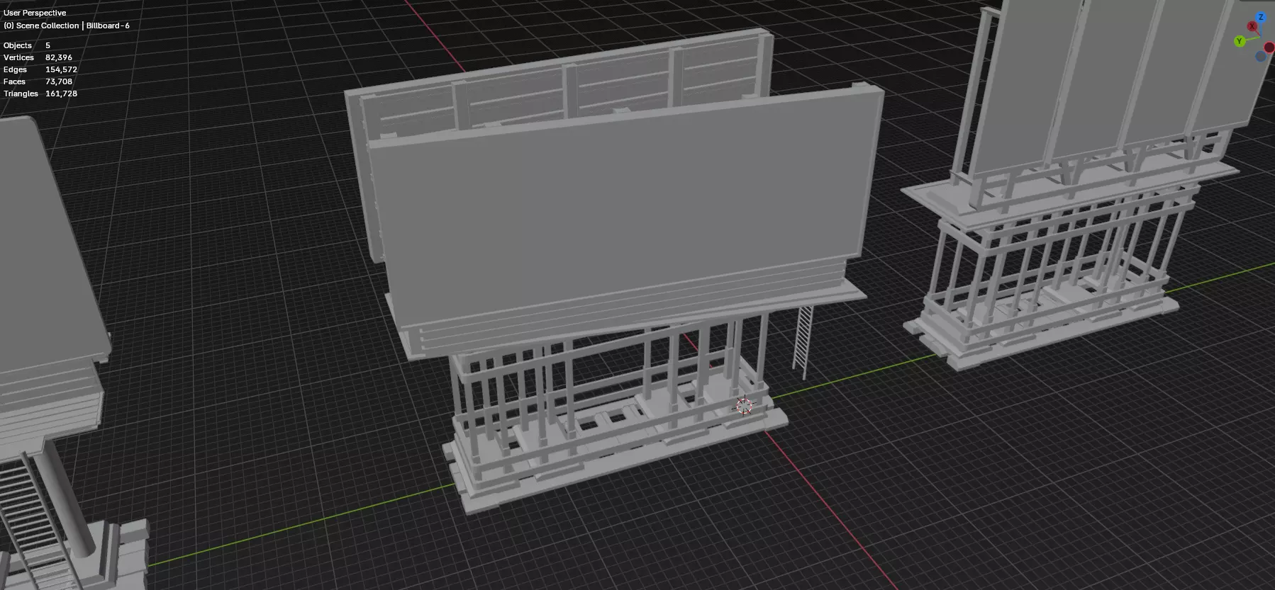 Advertisement And Street Billboards Pack - 3 - 20 Assets 3D model_76