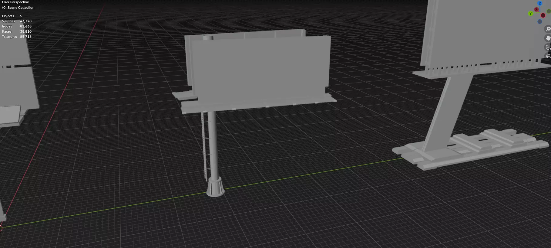 Advertisement And Street Billboards Pack - 3 - 20 Assets 3D model_82