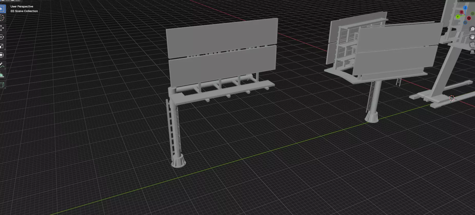 Advertisement And Street Billboards Pack - 3 - 20 Assets 3D model_50