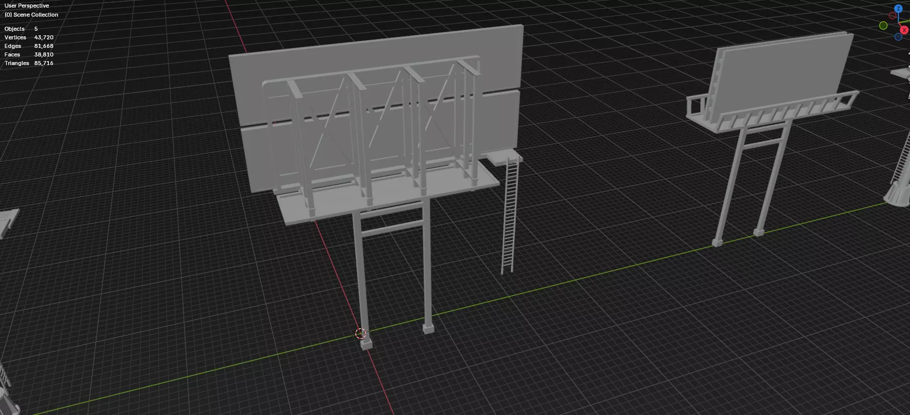 Advertisement And Street Billboards Pack - 3 - 20 Assets 3D model_89