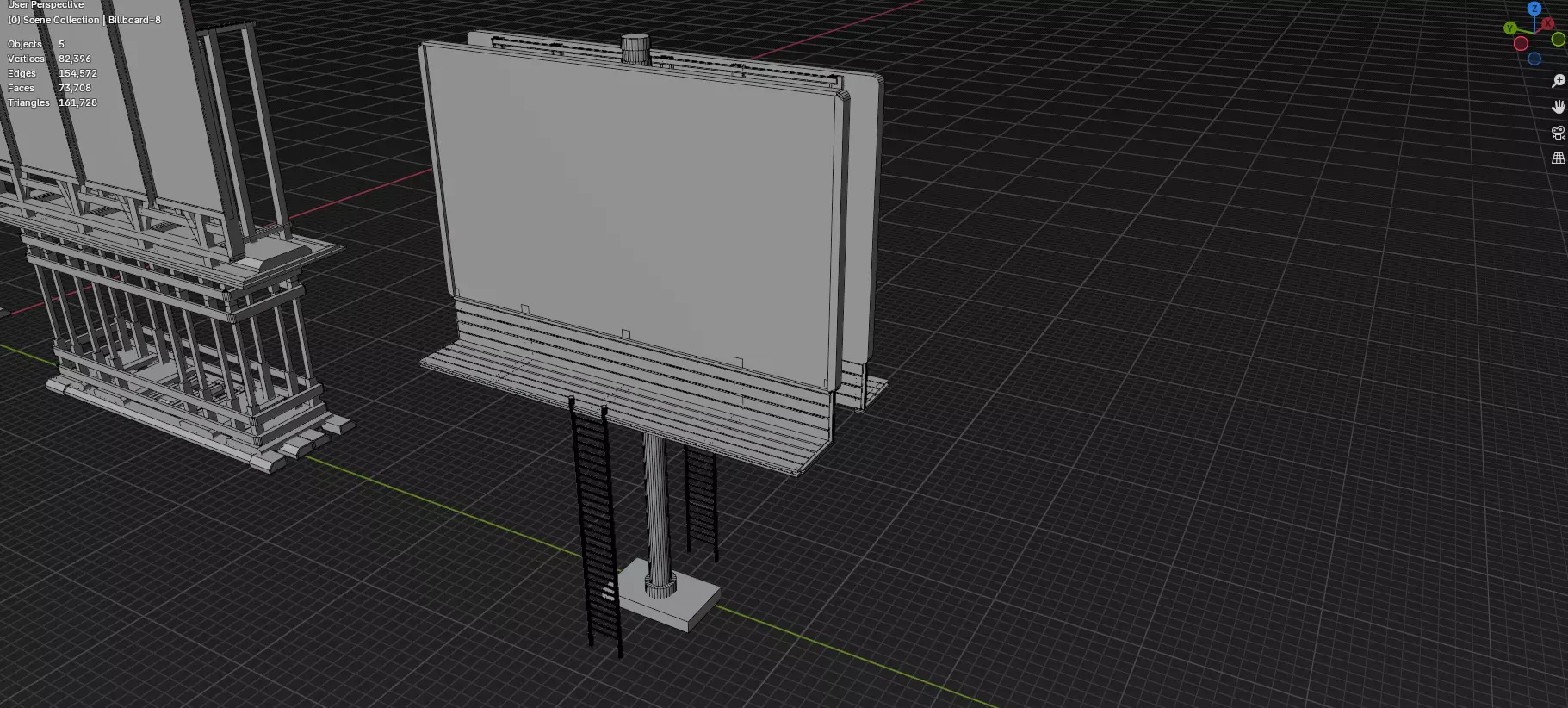 Advertisement And Street Billboards Pack - 3 - 20 Assets 3D model_26