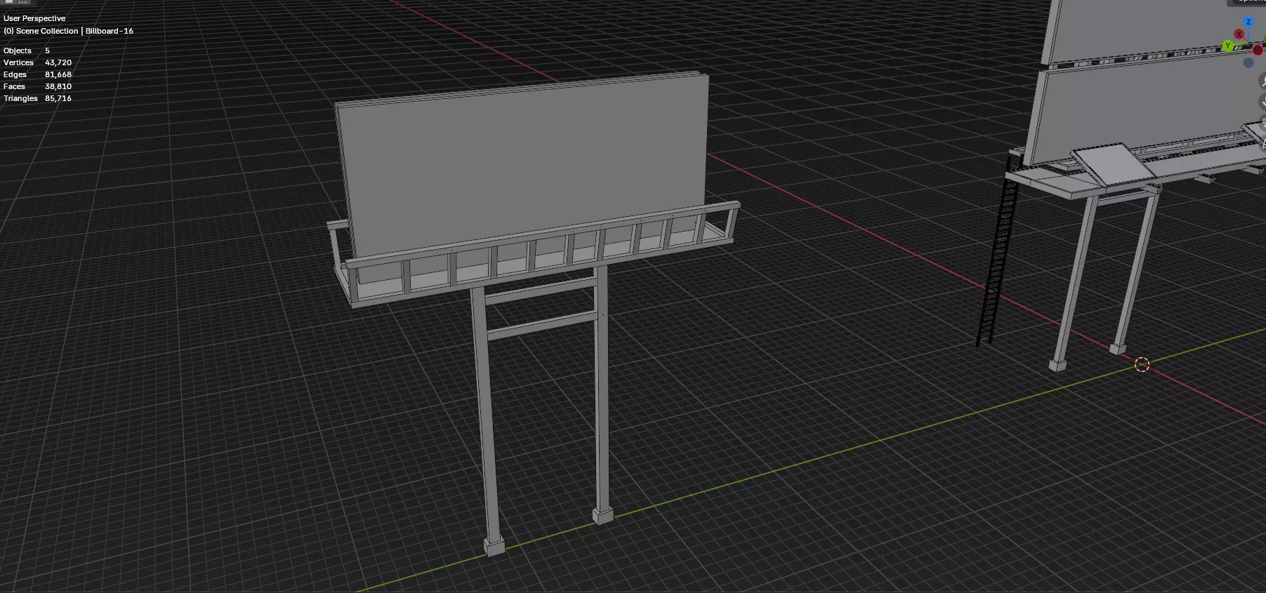 Advertisement And Street Billboards Pack - 3 - 20 Assets 3D model_90