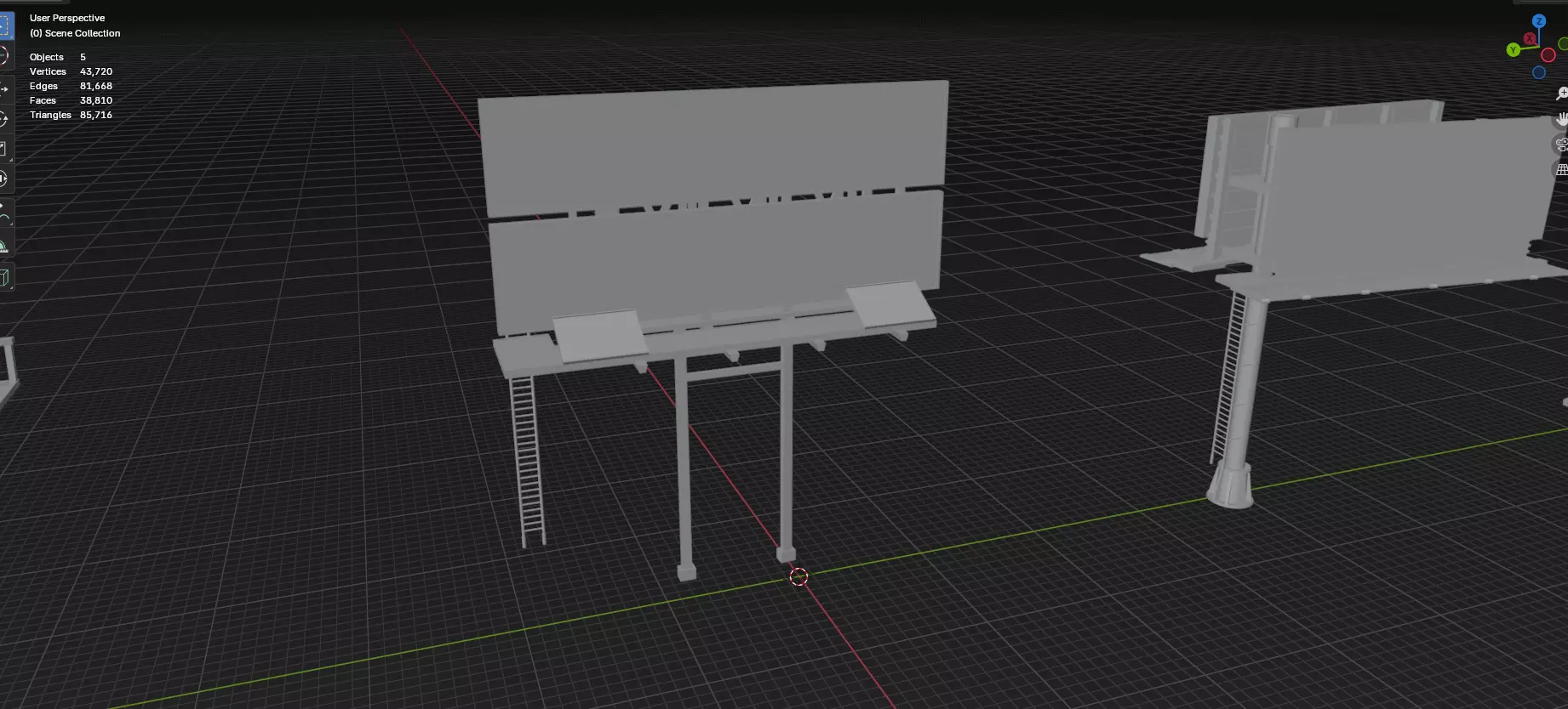 Advertisement And Street Billboards Pack - 3 - 20 Assets 3D model_85