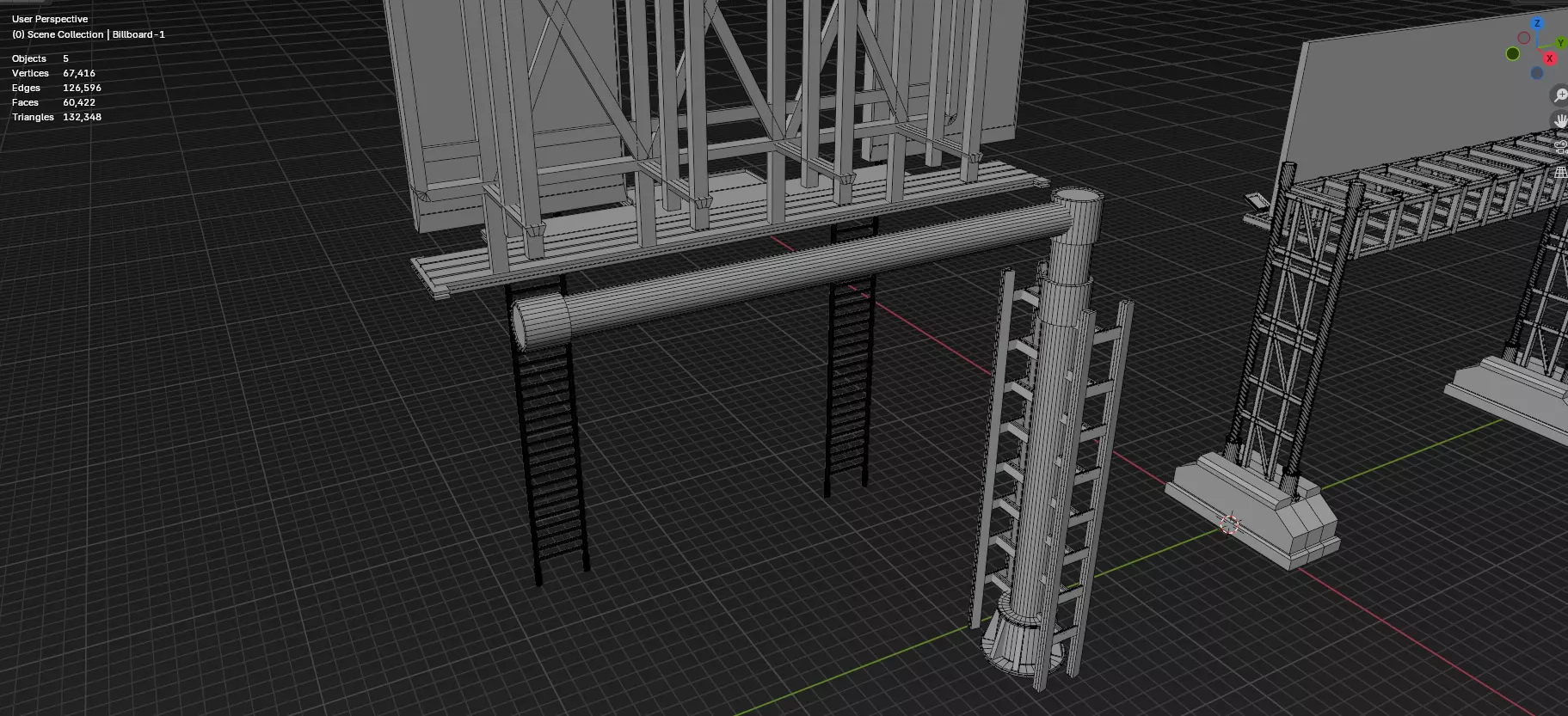 Advertisement And Street Billboards Pack - 3 - 20 Assets 3D model_44