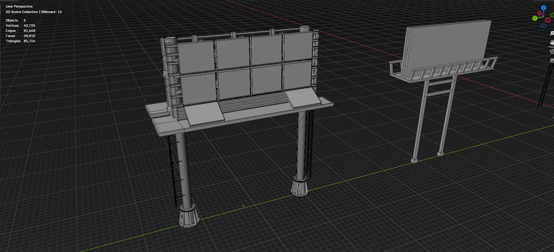 Advertisement And Street Billboards Pack - 3 - 20 Assets 3D model_30