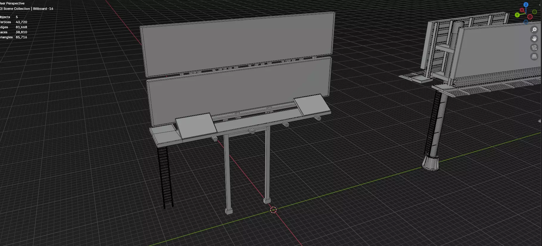 Advertisement And Street Billboards Pack - 3 - 20 Assets 3D model_33