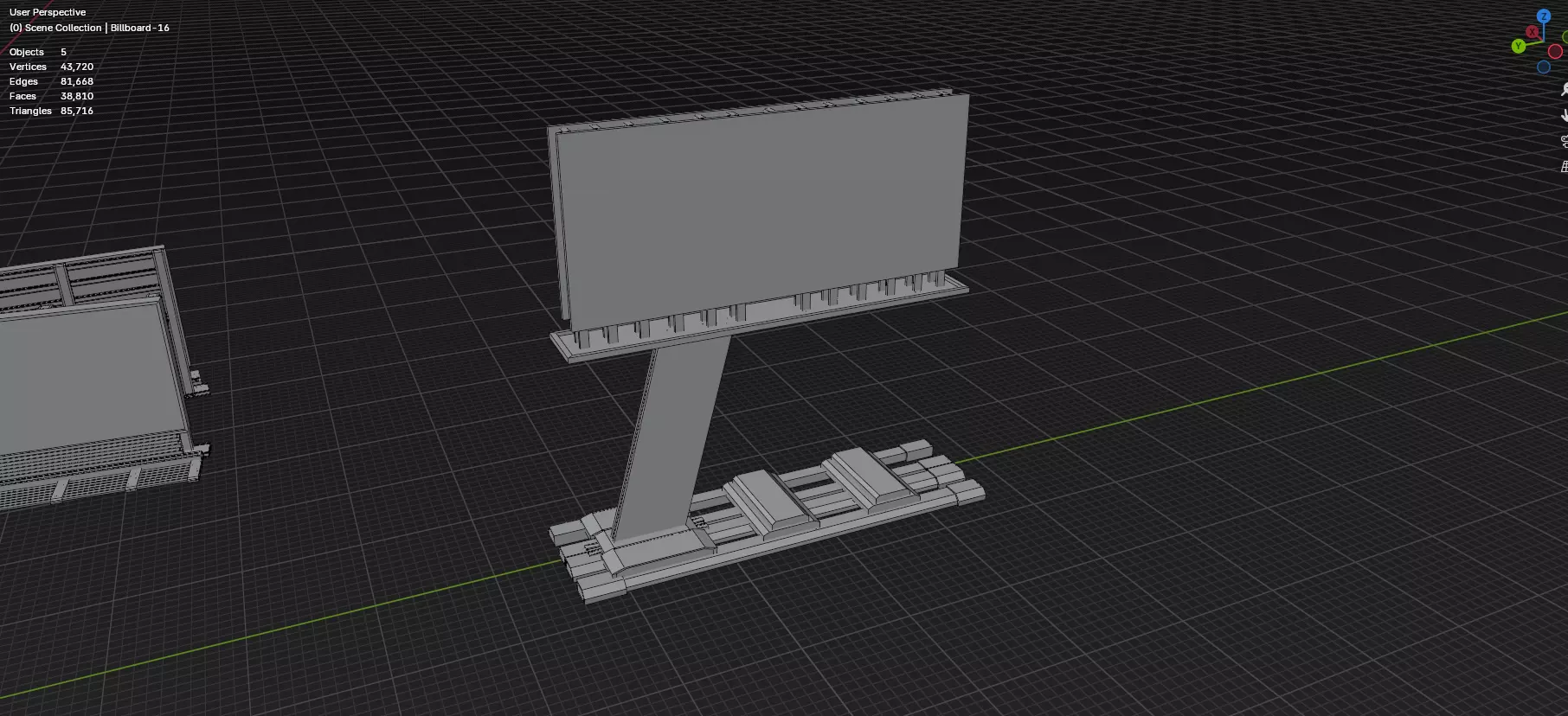 Advertisement And Street Billboards Pack - 3 - 20 Assets 3D model_91