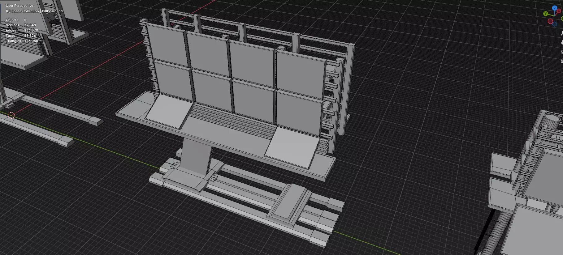 Advertisement And Street Billboards Pack - 3 - 20 Assets 3D model_10