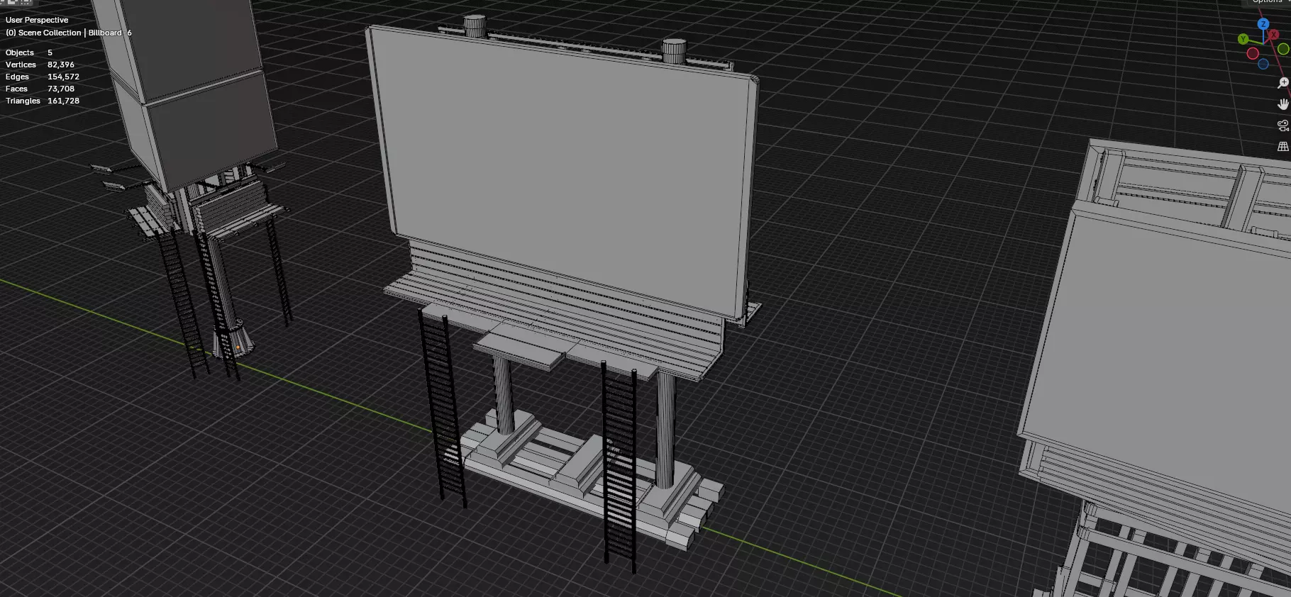 Advertisement And Street Billboards Pack - 3 - 20 Assets 3D model_21