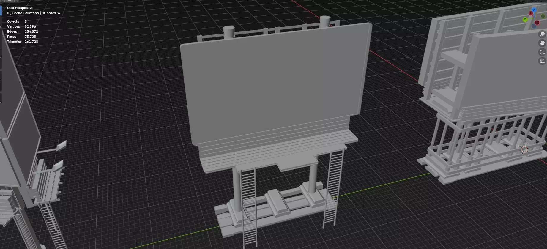 Advertisement And Street Billboards Pack - 3 - 20 Assets 3D model_72