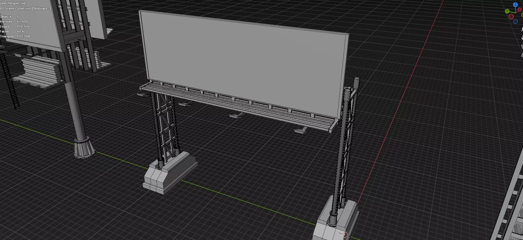 Advertisement And Street Billboards Pack - 3 - 20 Assets 3D model_40