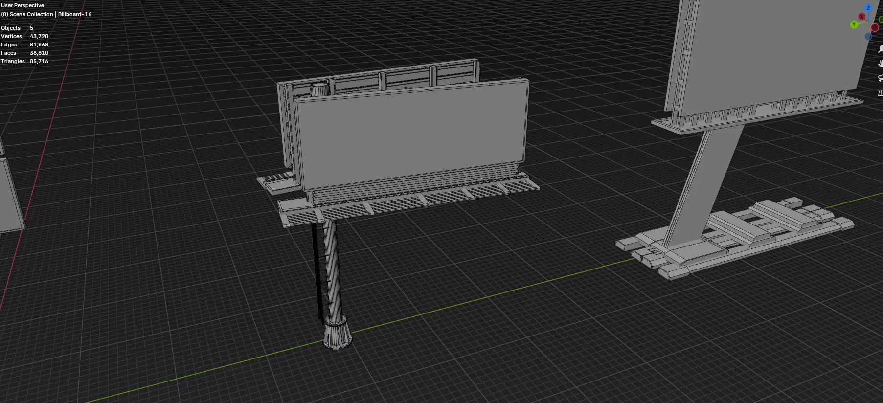 Advertisement And Street Billboards Pack - 3 - 20 Assets 3D model_31