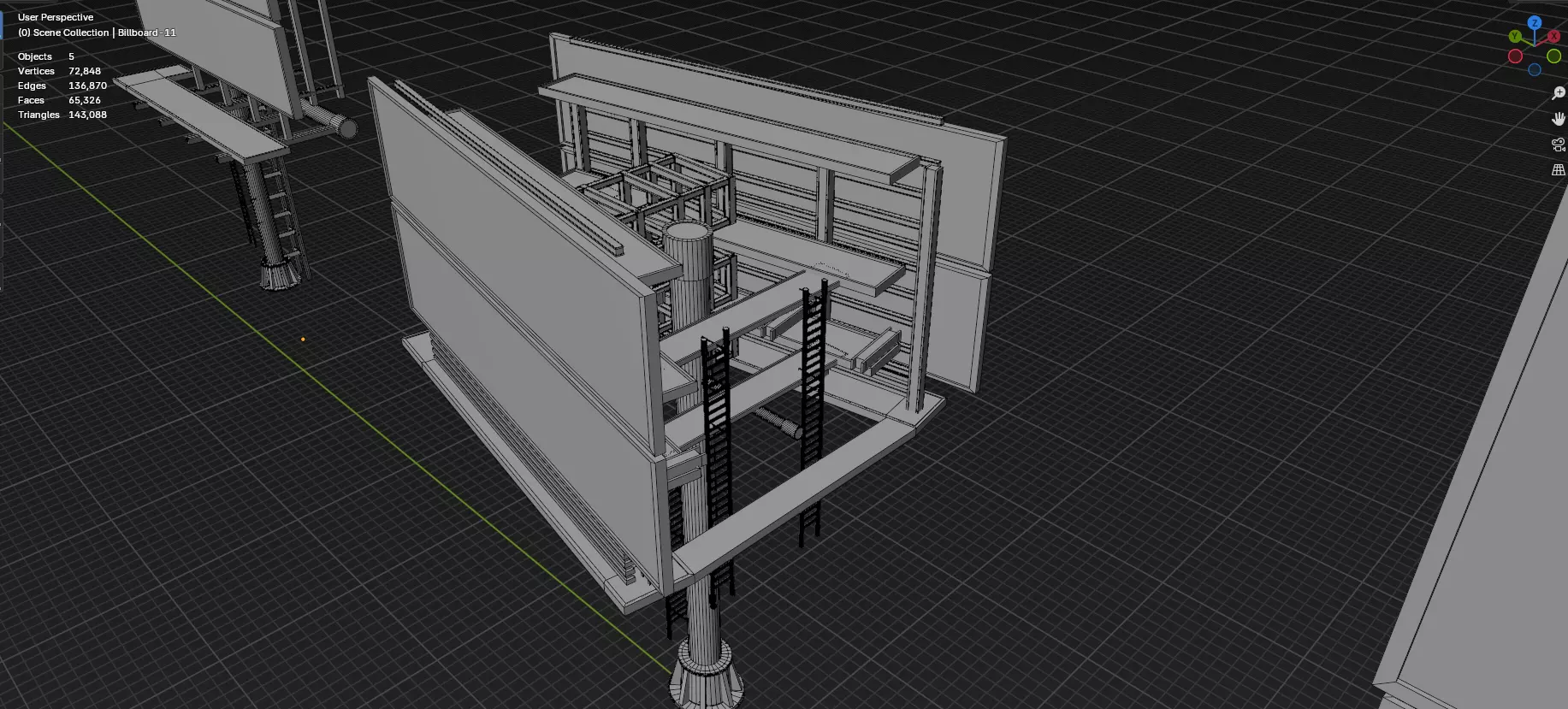 Advertisement And Street Billboards Pack - 3 - 20 Assets 3D model_8