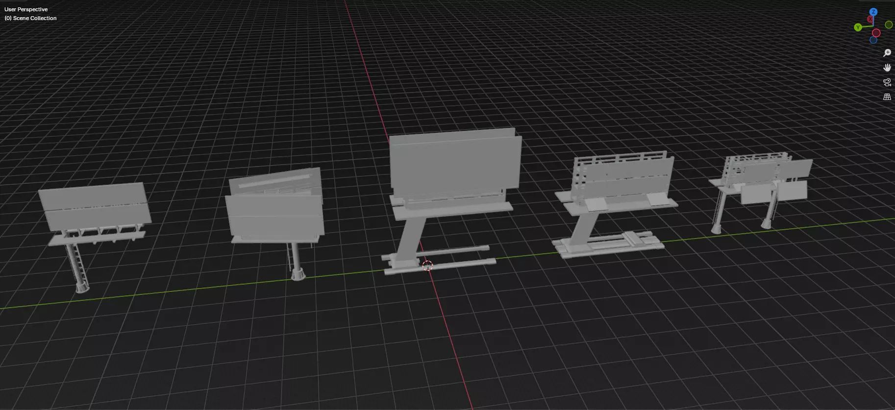 Advertisement And Street Billboards Pack - 3 - 20 Assets 3D model_49