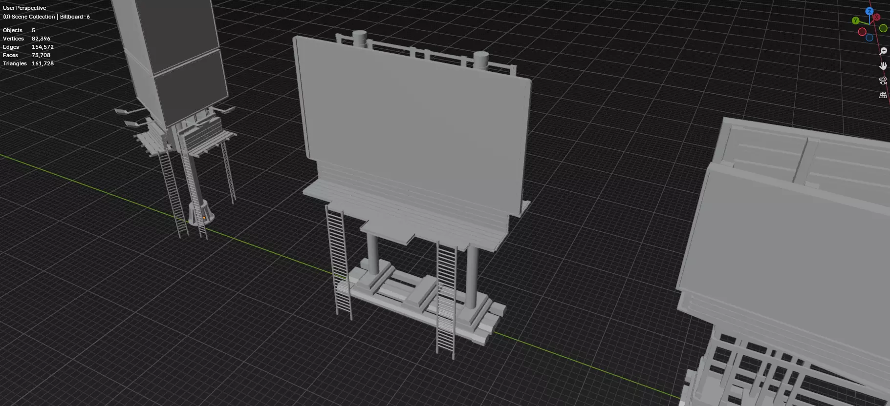 Advertisement And Street Billboards Pack - 3 - 20 Assets 3D model_74