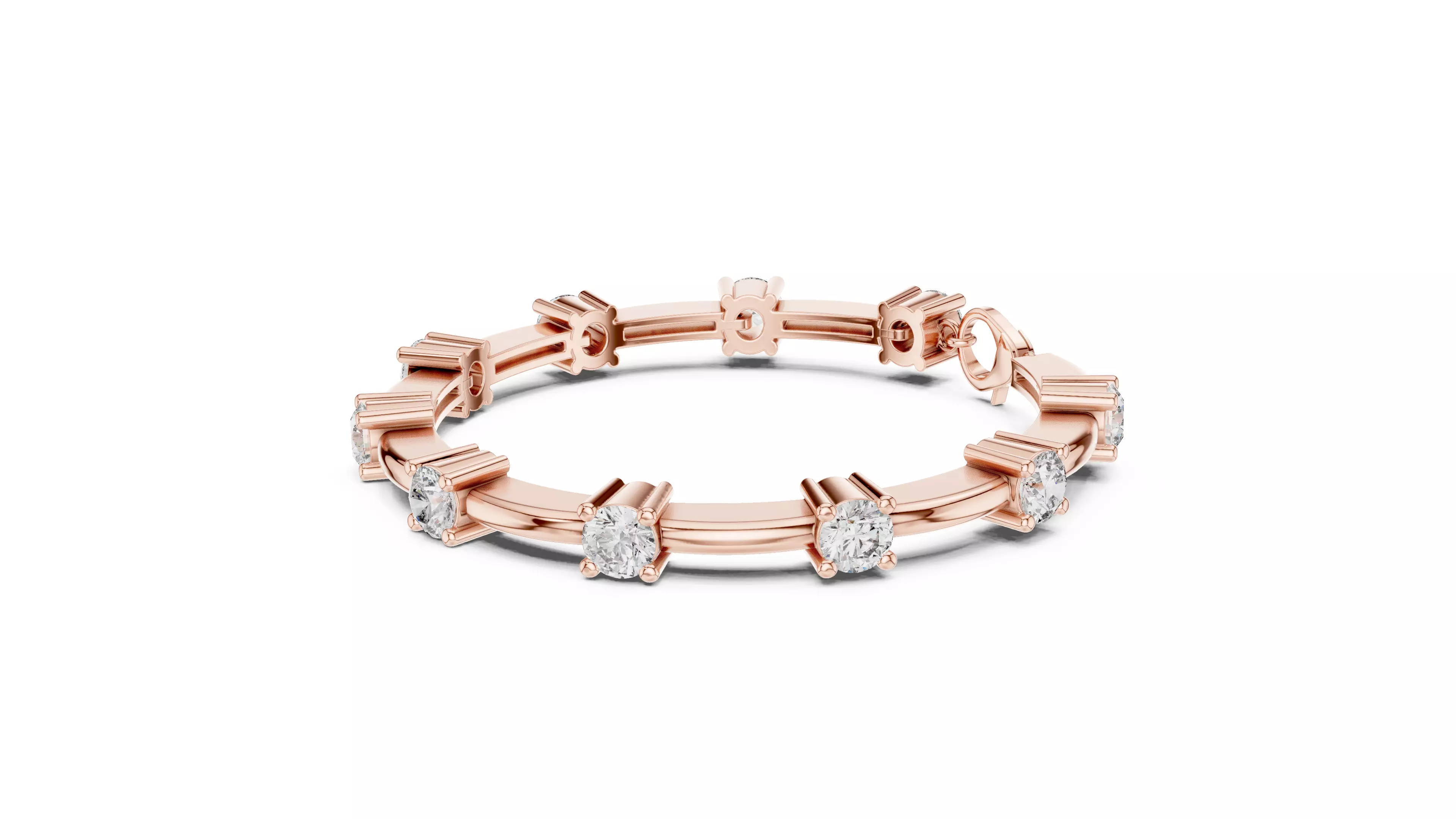 Tennis Bracelet 3dm stl renders Animation video details 3D print model_1