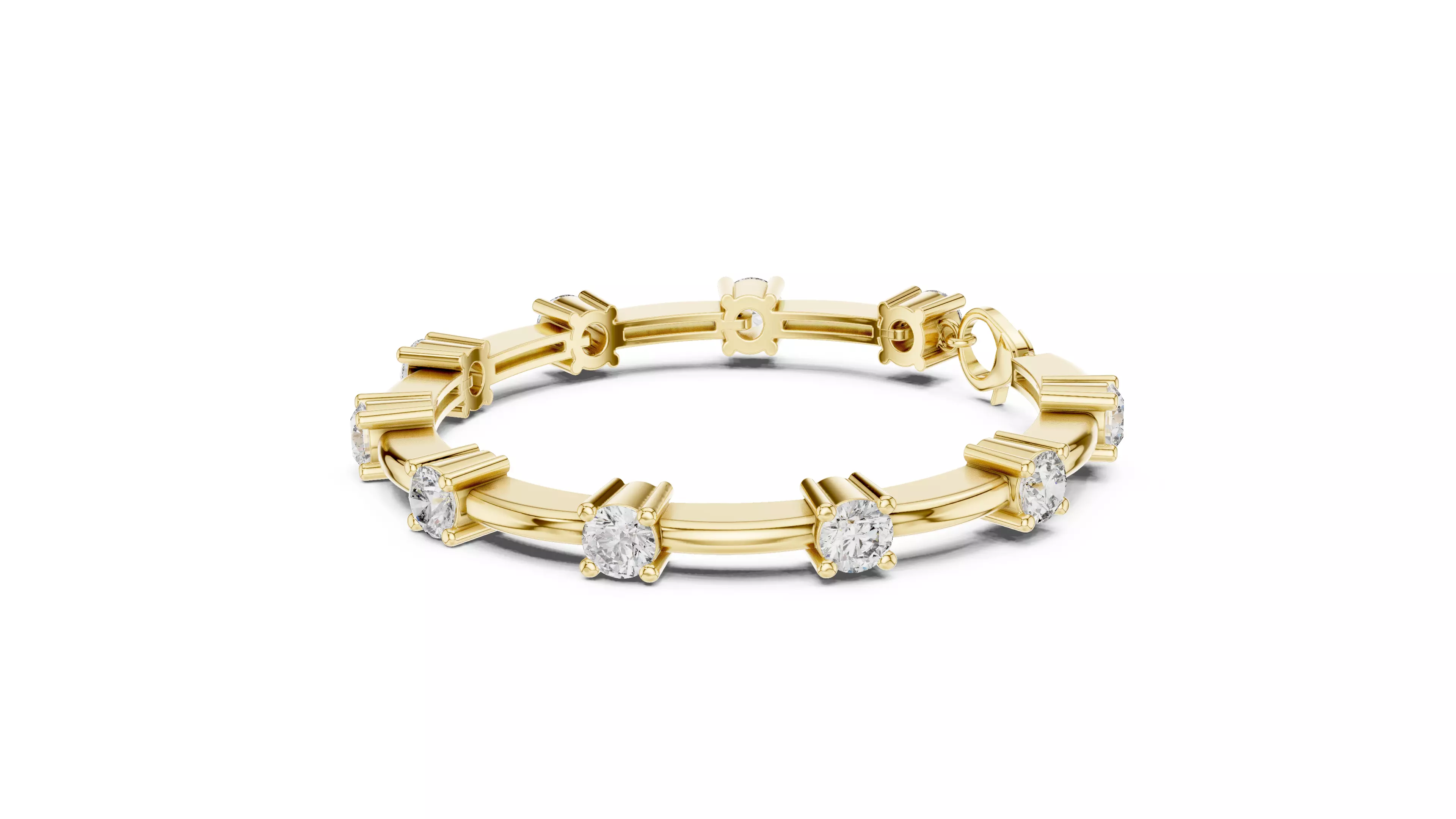 Tennis Bracelet 3dm stl renders Animation video details 3D print model_8