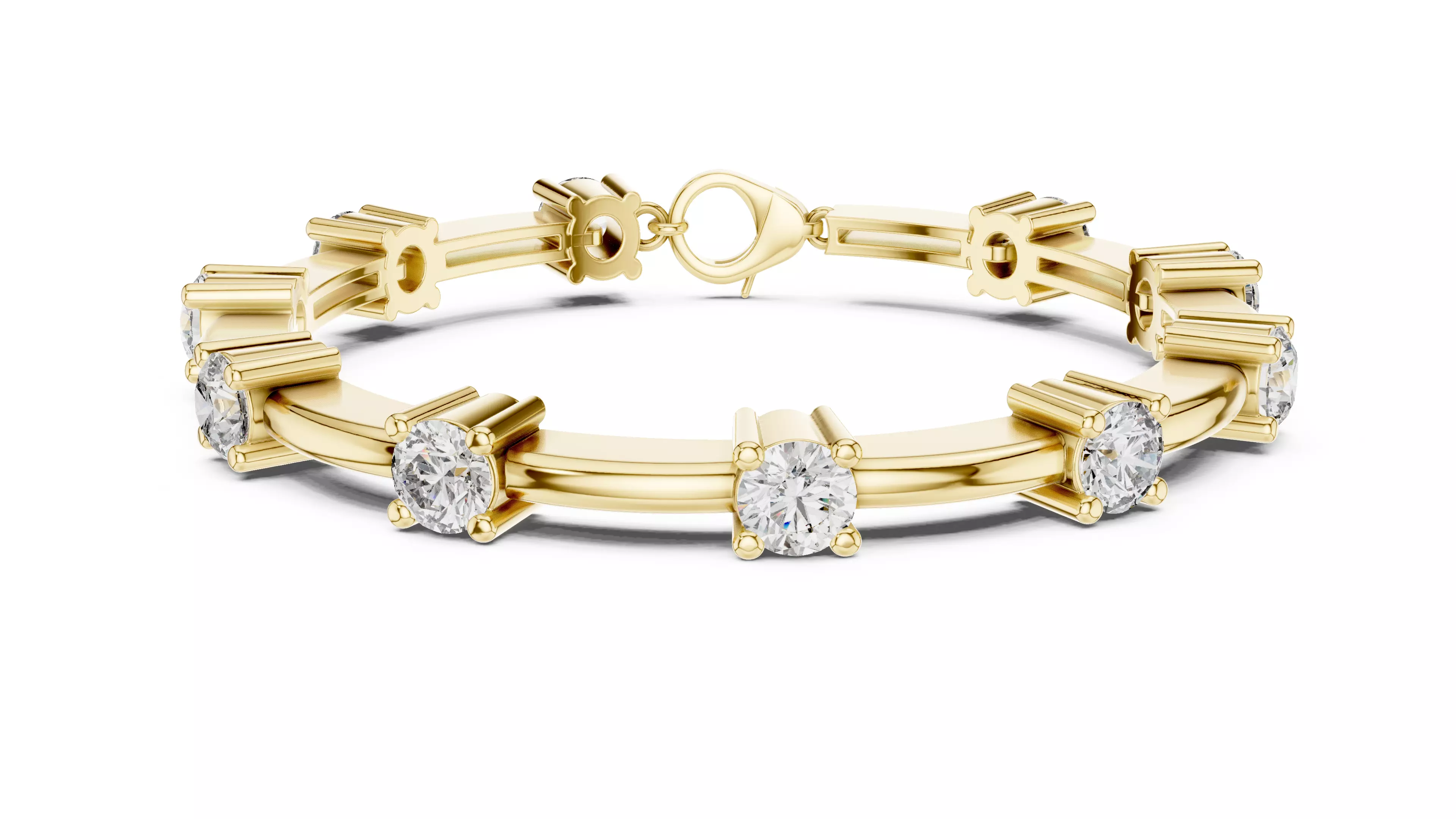 Tennis Bracelet 3dm stl renders Animation video details 3D print model_11