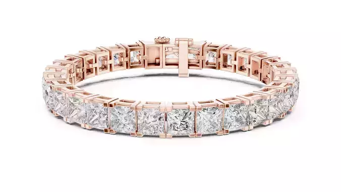 Tennis Bracelet 3dm stl renders Animation video details 