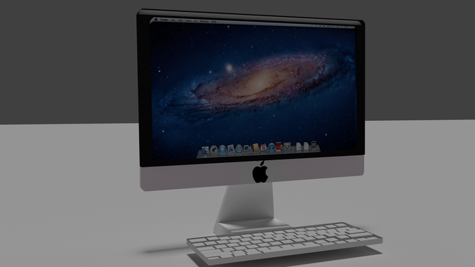 Apple Imac Desktop FREE Free low-poly 3D model