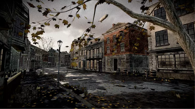 Abandoned City Street 3D model_8