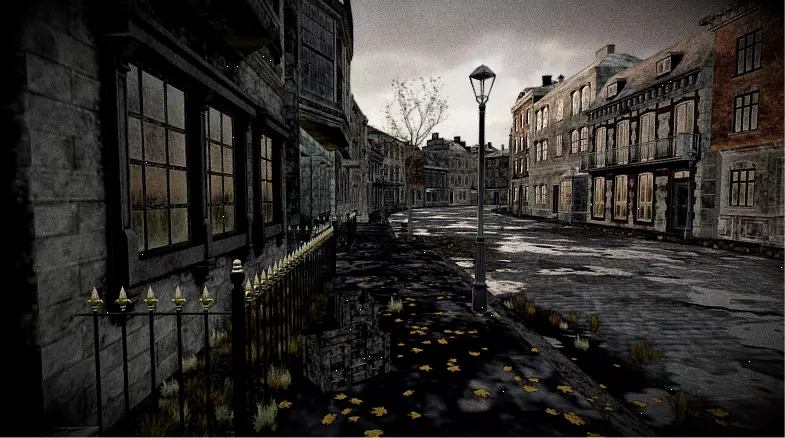 Abandoned City Street 3D model_9