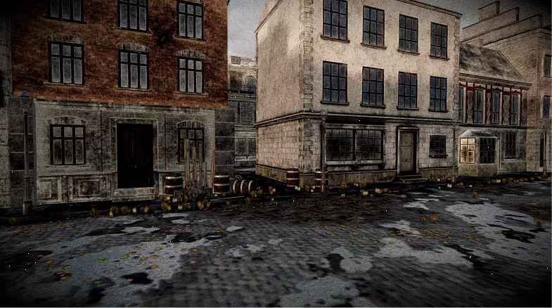 Abandoned City Street 3D model_11