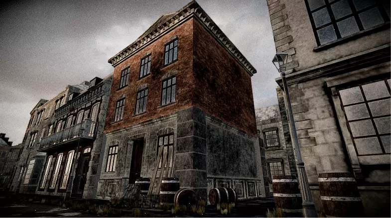 Abandoned City Street 3D model_4