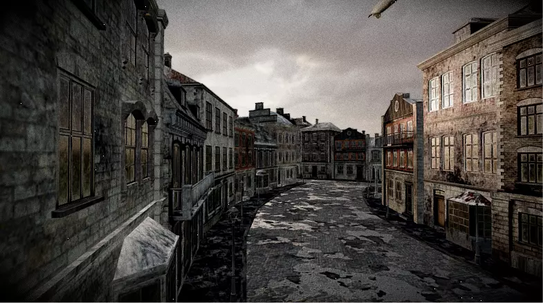 Abandoned City Street 3D model_1