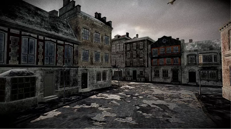 Abandoned City Street 3D model_2