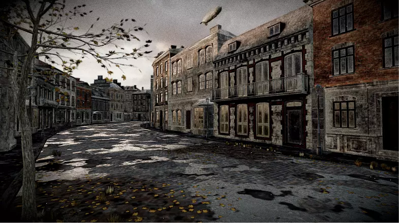 Abandoned City Street 3D model_10