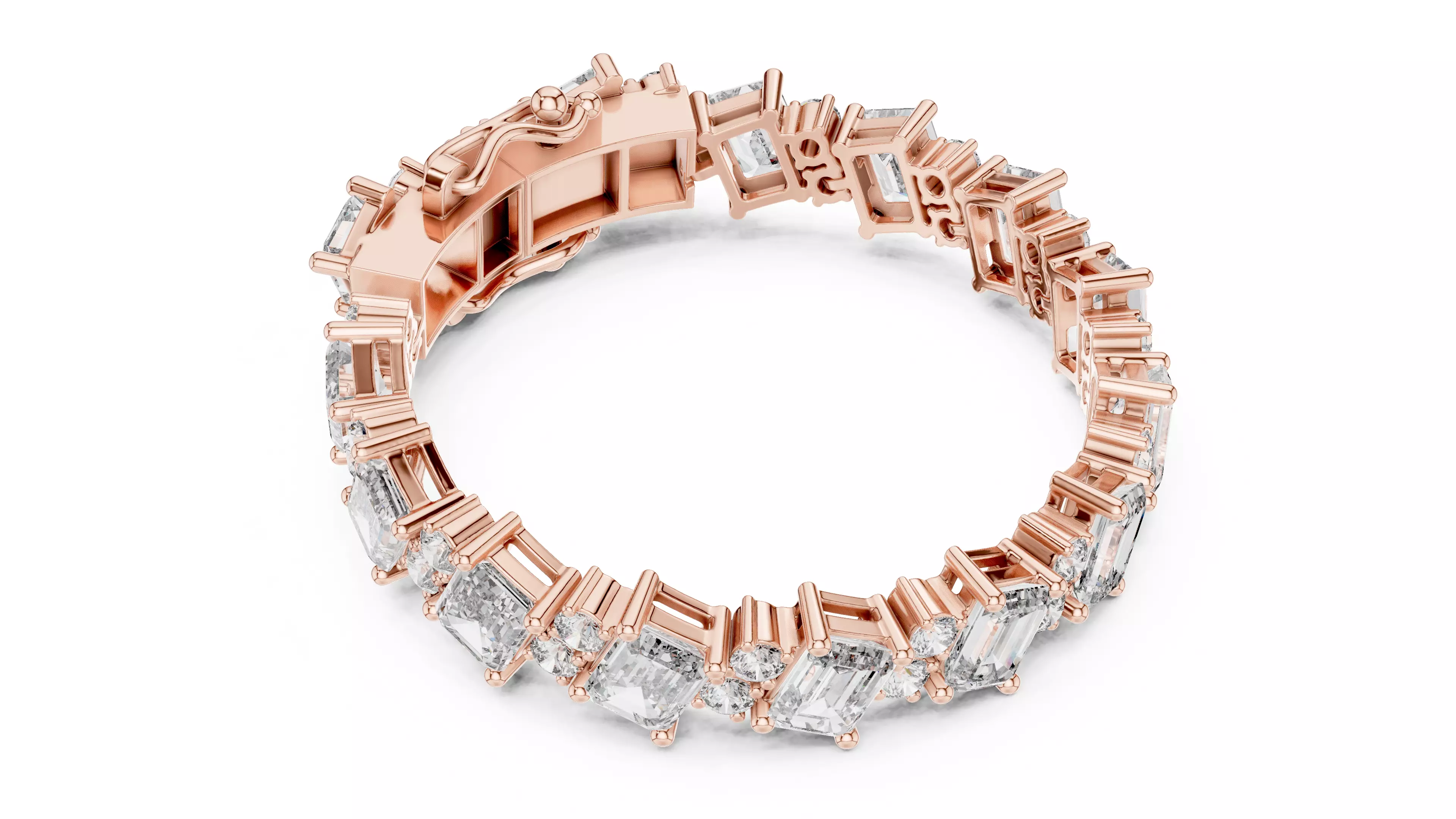 Tennis Bracelet 3dm stl renders Animation video details  3D print model_2