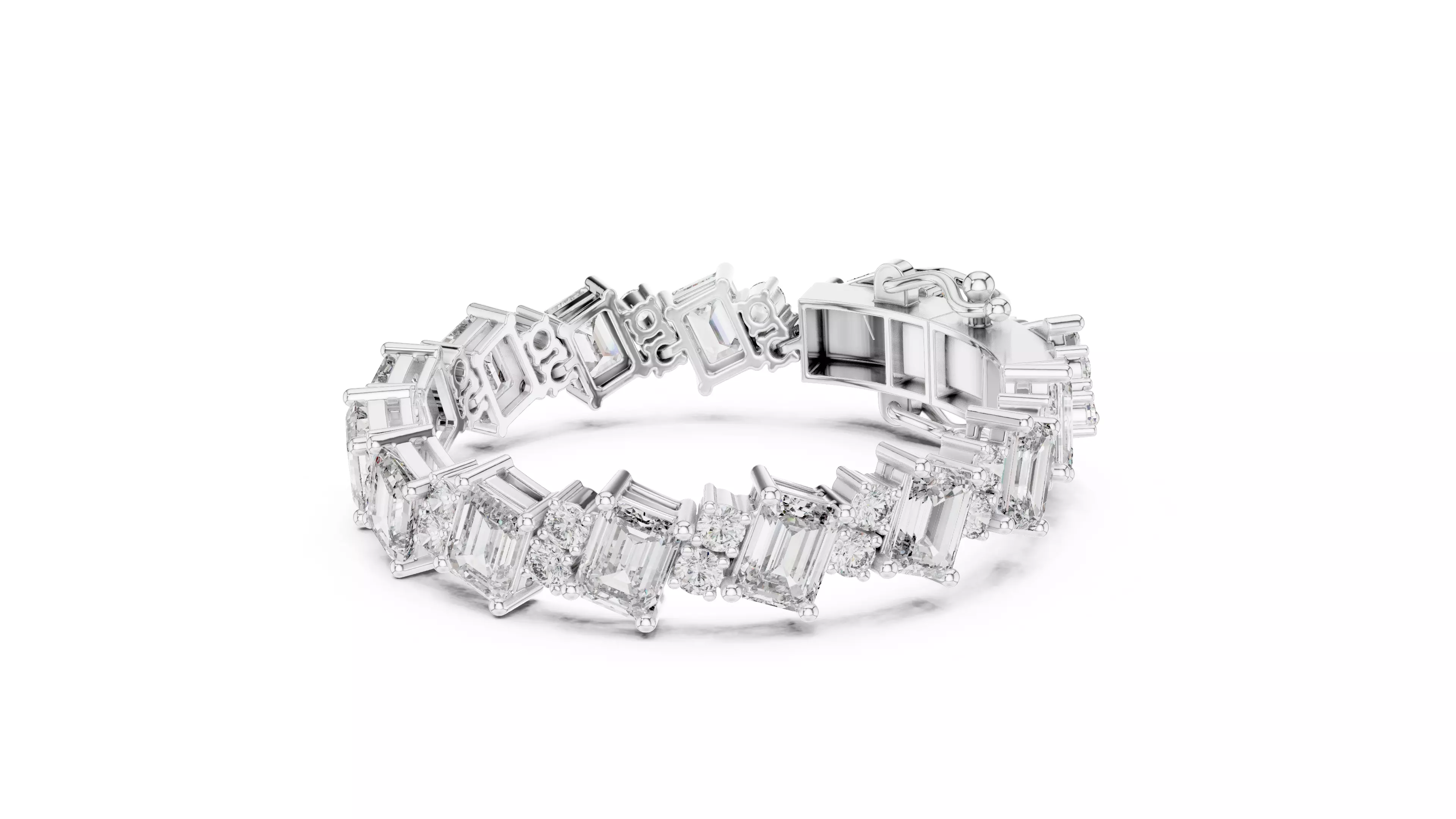 Tennis Bracelet 3dm stl renders Animation video details  3D print model_4