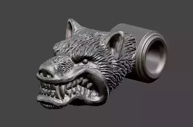 Wolf Head Free 3D print model