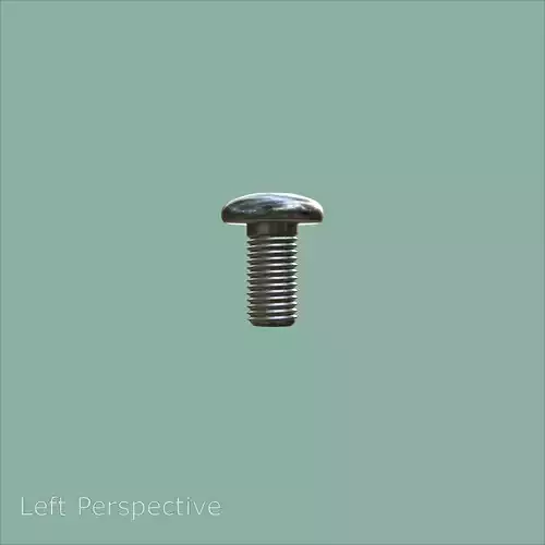 Steel Stained M6 Bolt Allen Pan Head 3D Model 3D model 4