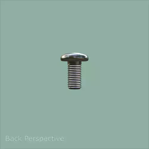 Steel Stained M6 Bolt Allen Pan Head 3D Model 3D model 3