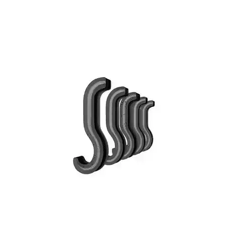 Wood Pattern Wall Hook 3D Printed Holder