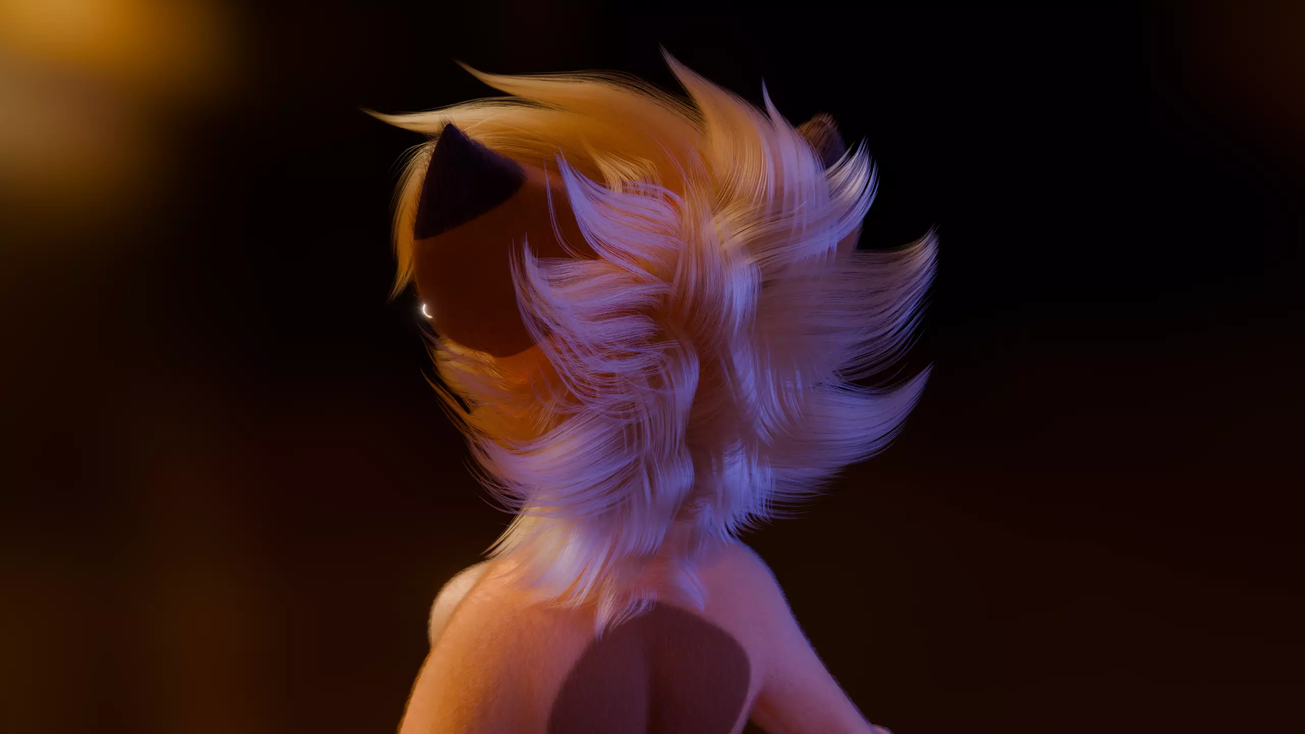 Ash Anthro Fox Low-poly 3D model_5