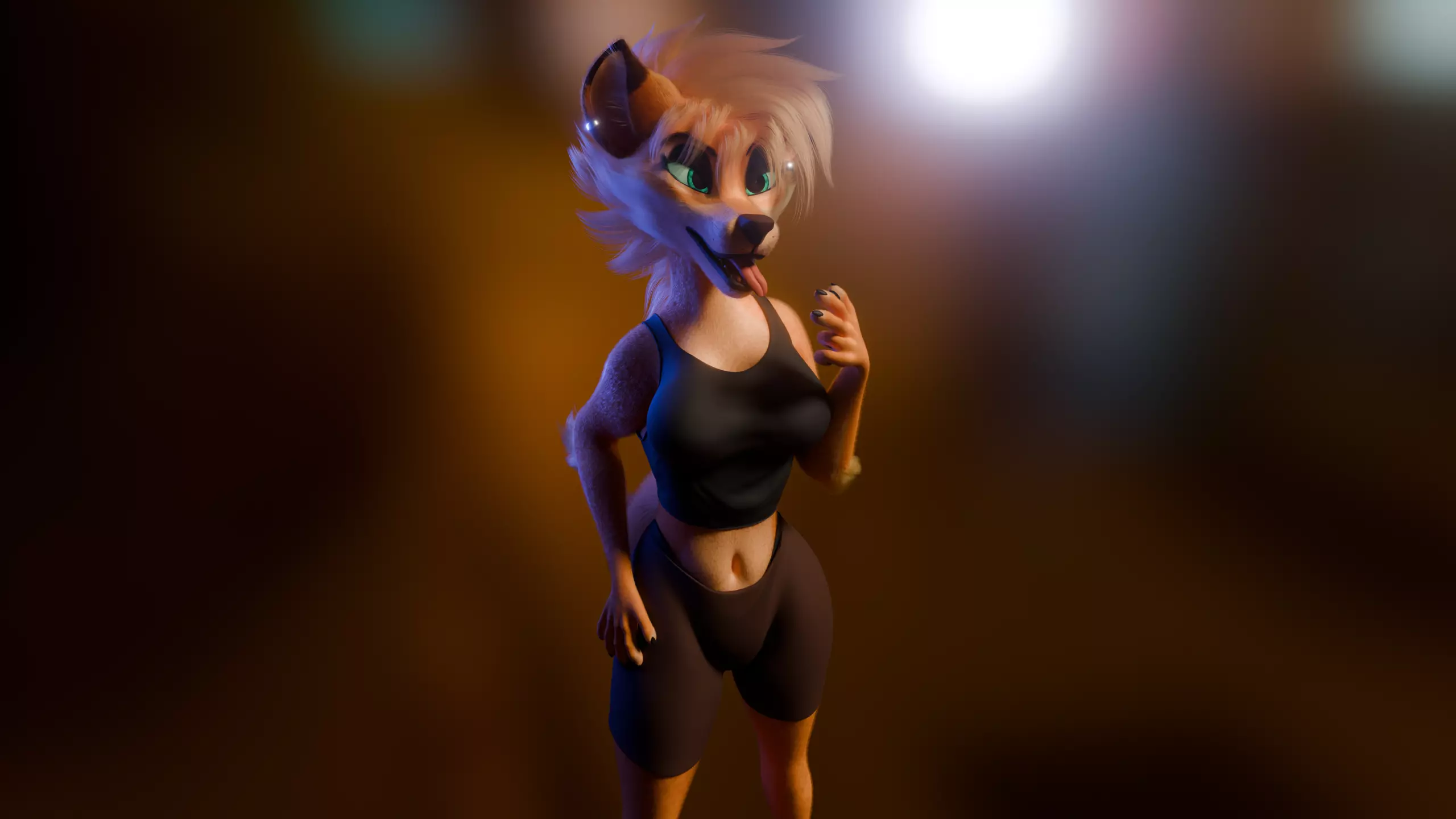 Ash Anthro Fox Low-poly 3D model_46