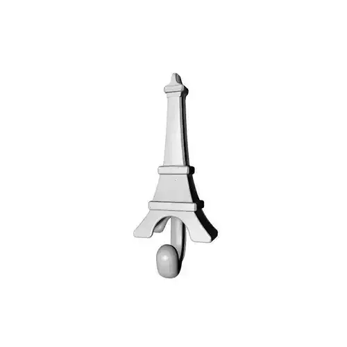 Eiffel Tower Style Bathroom Hook 3D Printed