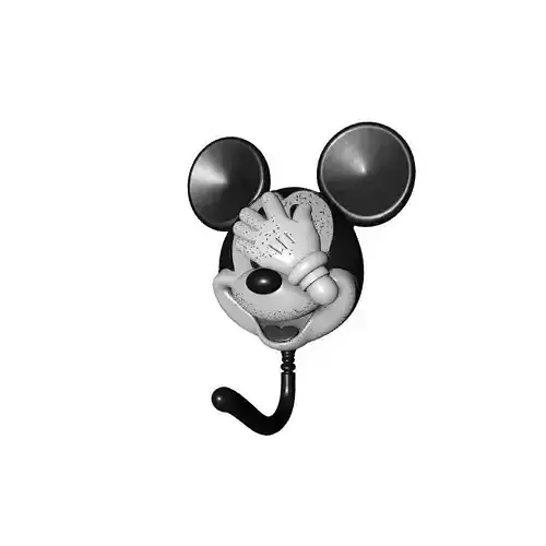 Mickey Mouse Bathroom Hook 3D Printed Holder