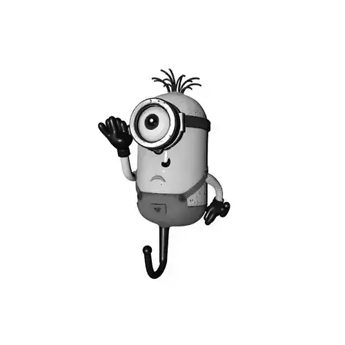 One Eye Cartoon Glasses Hook 3D Printed