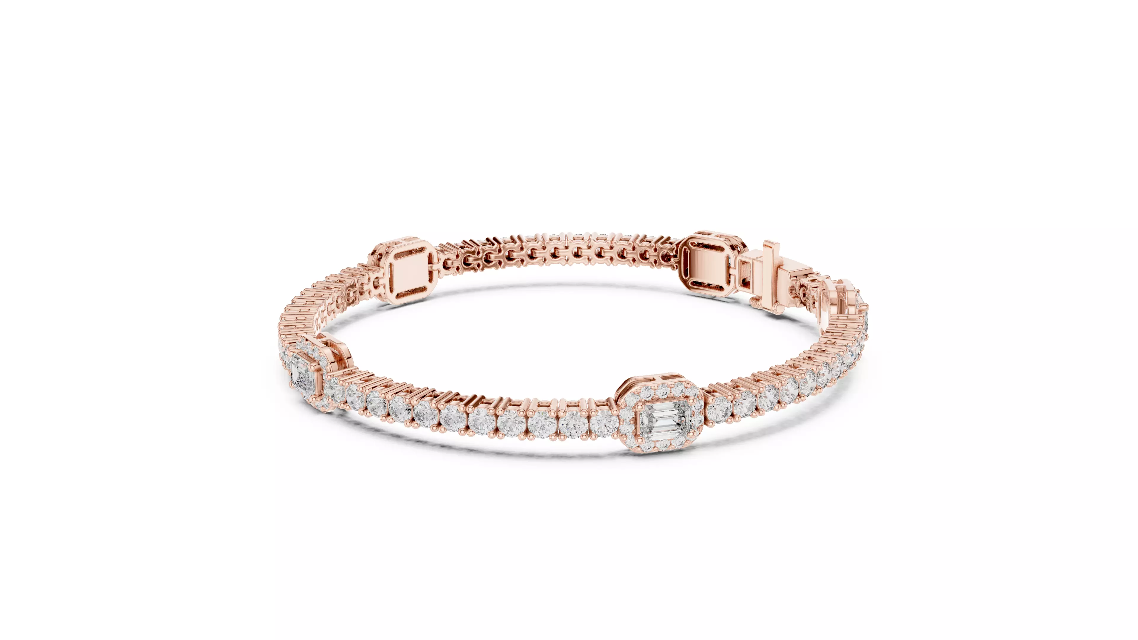 Tennis Bracelet 3dm stl renders Animation video details 3D print model_1