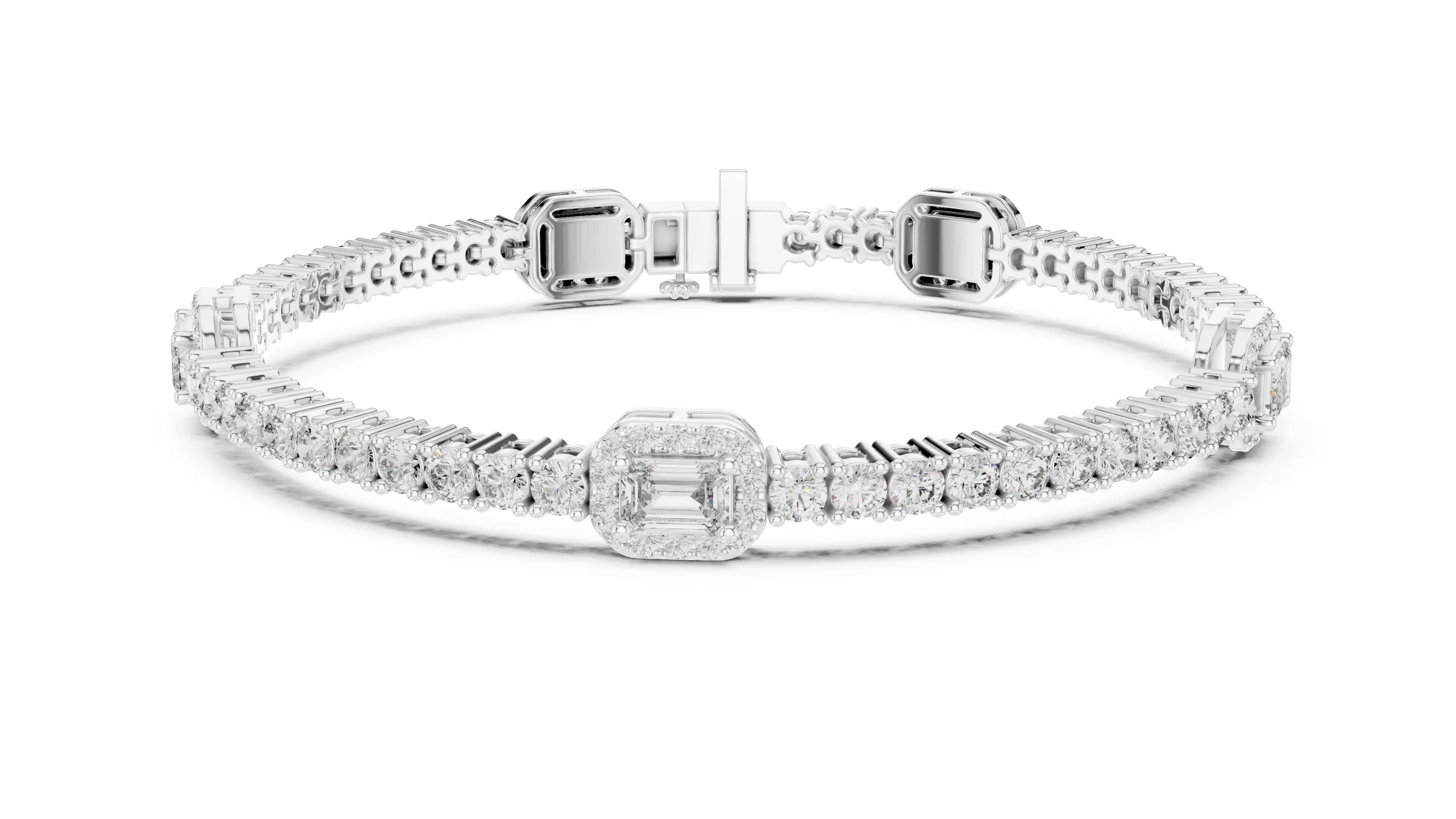 Tennis Bracelet 3dm stl renders Animation video details 3D print model_7