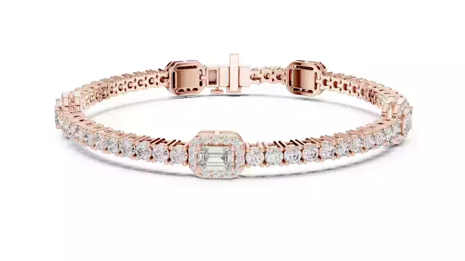 Tennis Bracelet 3dm stl renders Animation video details 