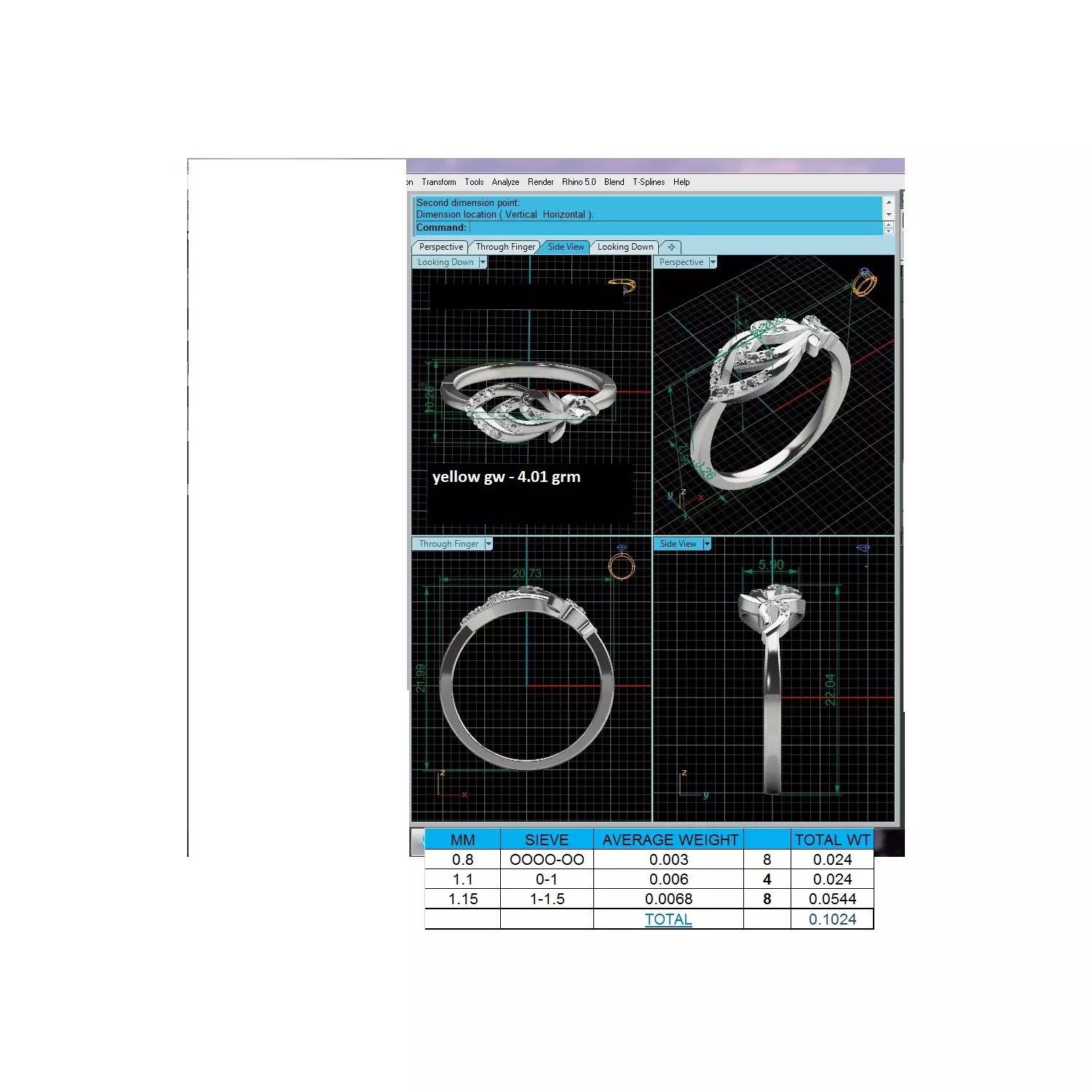Women Ring Render 3dm STL MTL SLC JCD OBJ FBX Details 3D print model_11