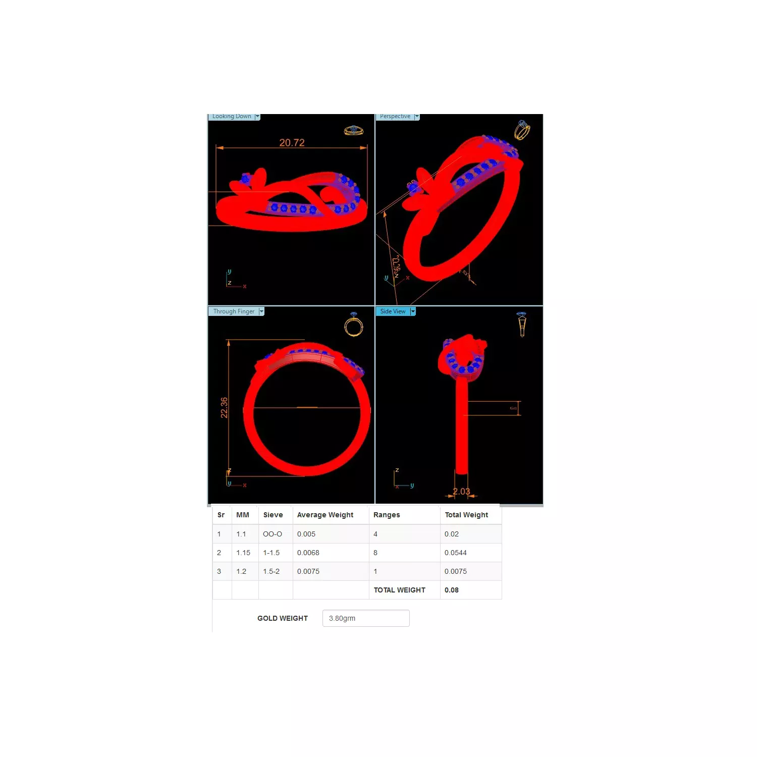  Women Ring Render 3dm STL MTL SLC JCD OBJ FBX Details 3D print model_24