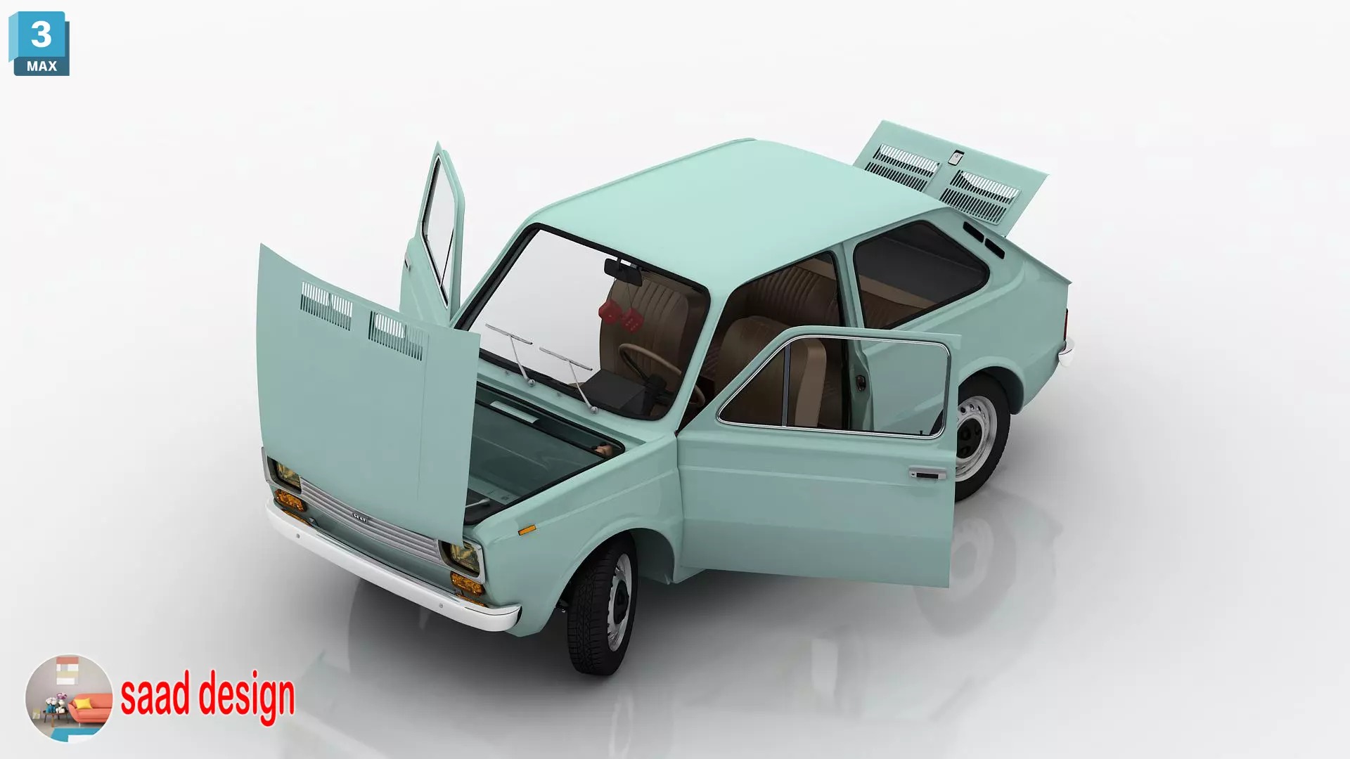 seat 133 1979 v3 3D model_20
