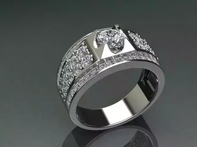 Ring diamond men women jewelry nhan nam